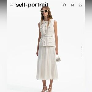 Self Portrait boucle tailored mini dress